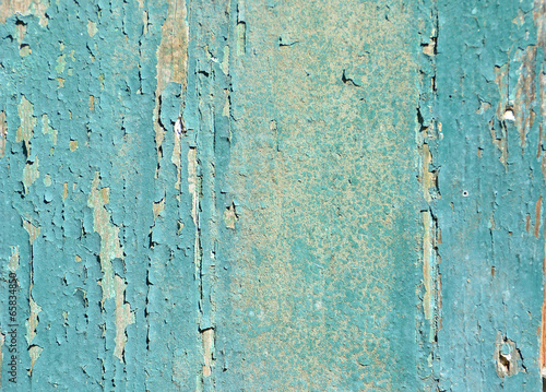 background - old blue plank