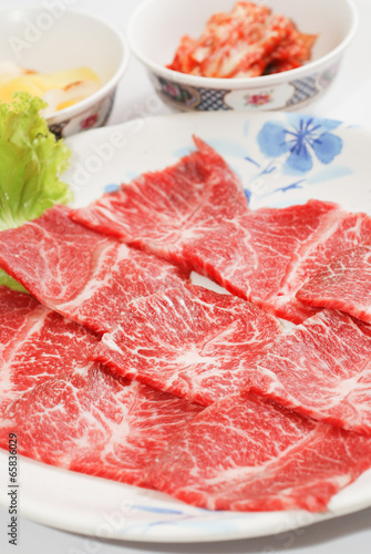 high quality premium Fresh Beef slices korean grilled menu