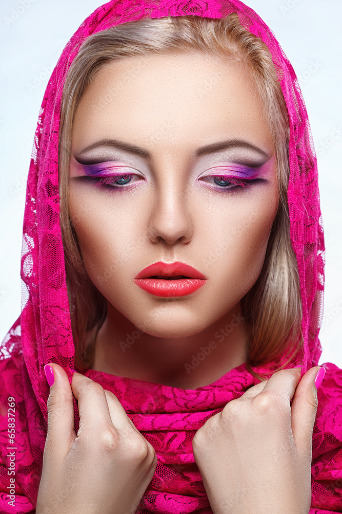 close up portrait of beauty woman with makeup close up portrait of beauty woman with makeup