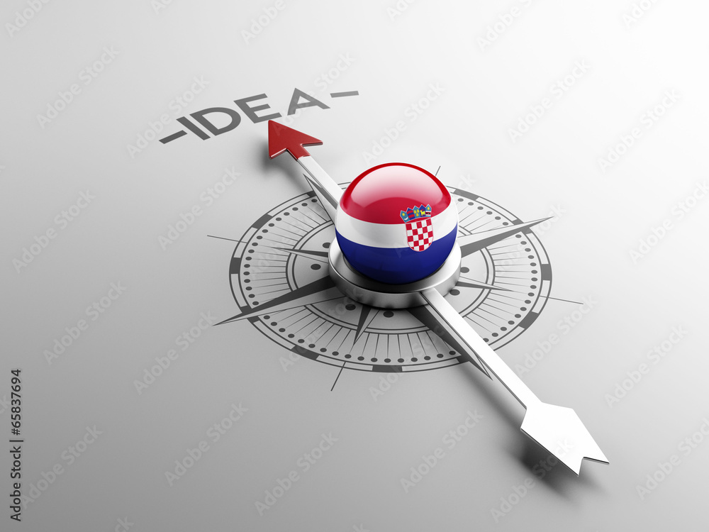 Fototapeta premium Croatia. Idea Concept