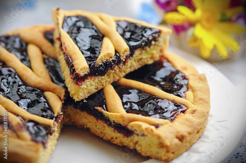 Crostata, italian homemade cake photo