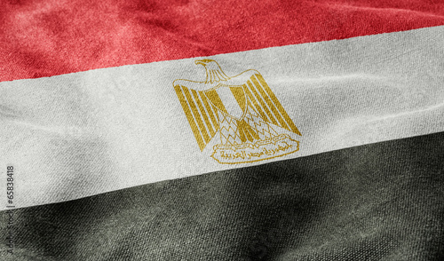 Flagge von Ägypten photo