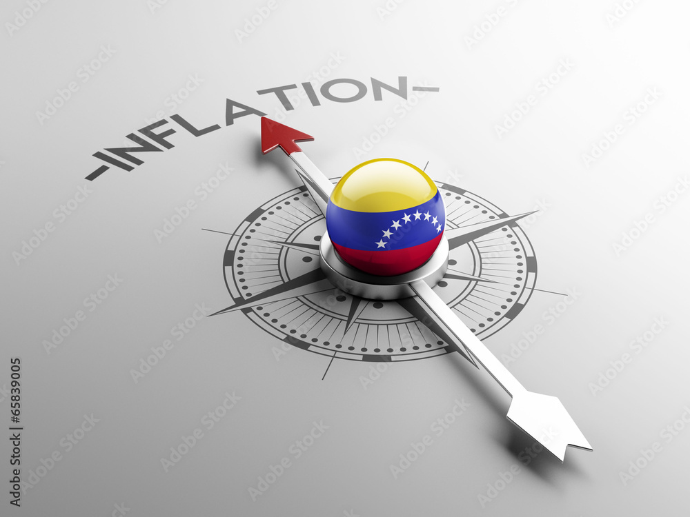 Fototapeta premium Venezuela Inflation Concept.