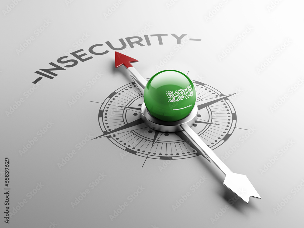 Saudi Arabia Insecurity Concept. Saudi Arabia Insecurity Concept.