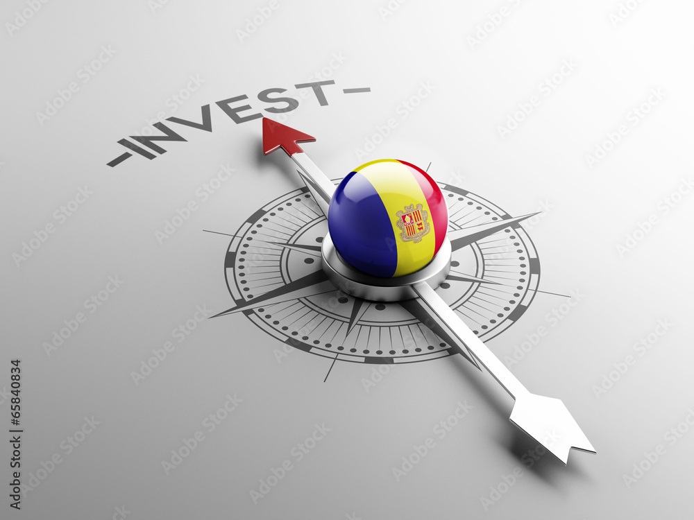 Fototapeta premium Andorra Invest Concept.