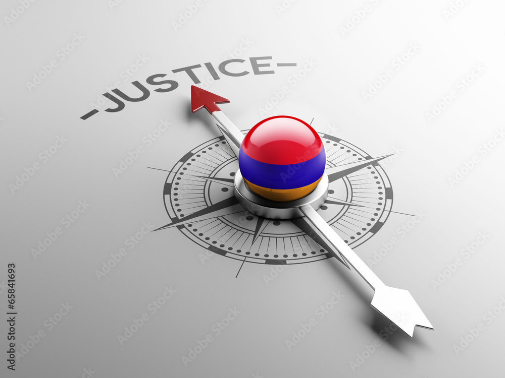 Fototapeta premium Armenia Justice Concept.