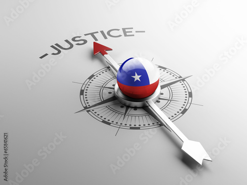 Tableau sur toile Chile Justice Concept.