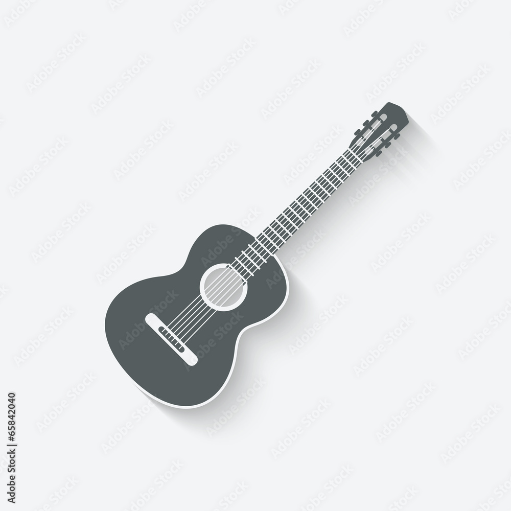 Fototapeta premium guitar music icon