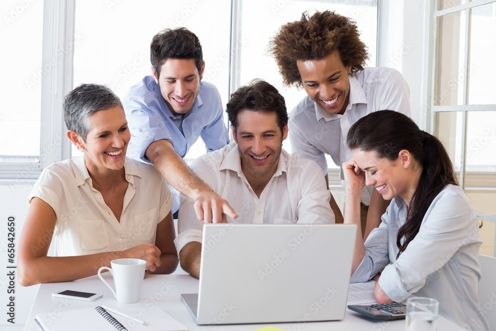 Attractive business people working in the office Attractive business people working in the office