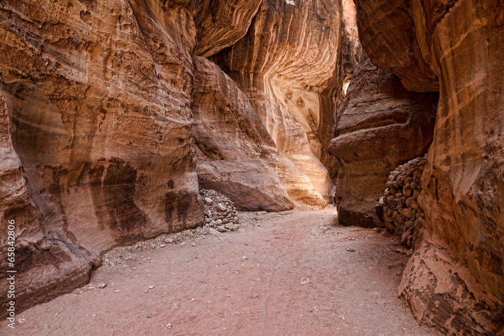 Obraz premium Al-Siq in Petra, Jordan