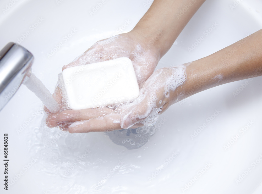 Fototapeta premium Handwashing