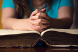 Praying Hands On Bible