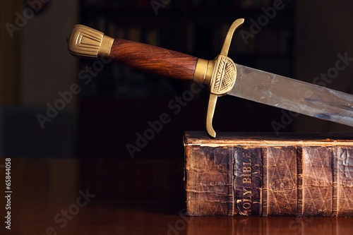 Sword On Old Bible