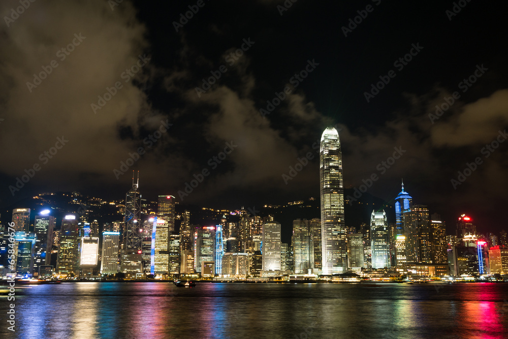 Fototapeta premium Hong Kong Island from Kowloon.