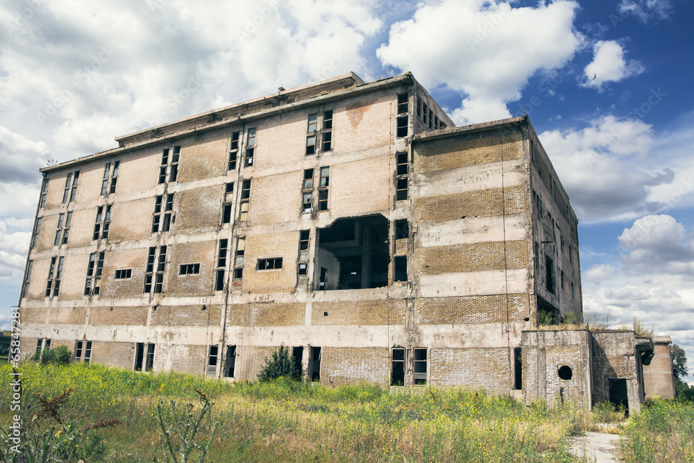 Ruined buildings