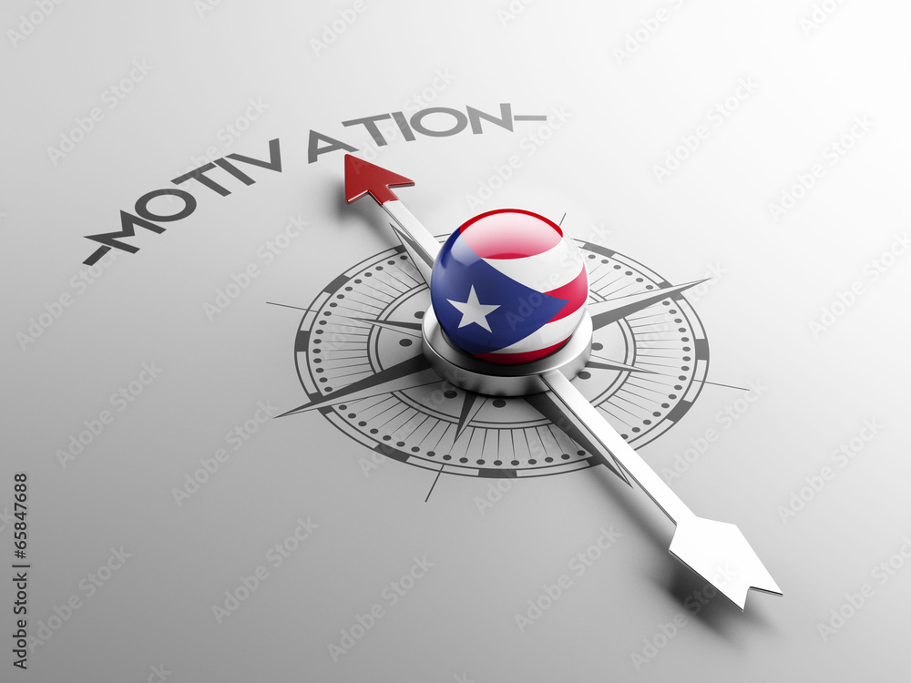 Fototapeta premium Puerto Rico Motivation Concept