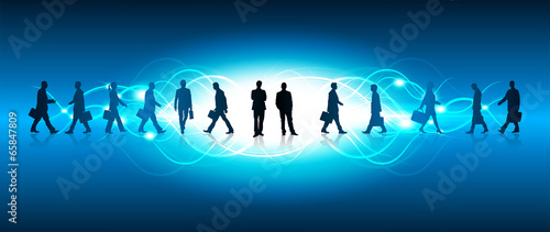 silhouette, figurini, flash luce