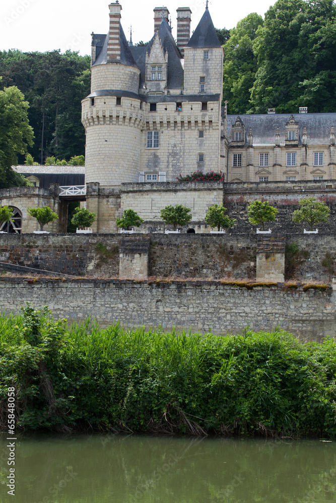 Fototapeta premium Castel of Rigny-Usse . Loire Valley, France