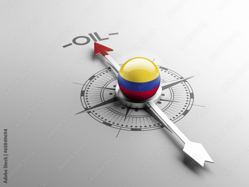 Fototapeta premium Colombia Oil Concept