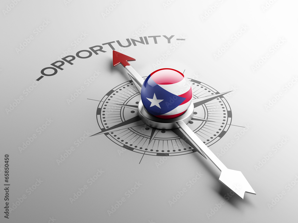 Fototapeta premium Puerto Rico Opportunity Concept.