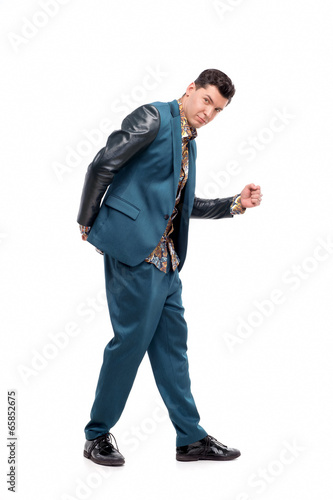 Man in funny suit