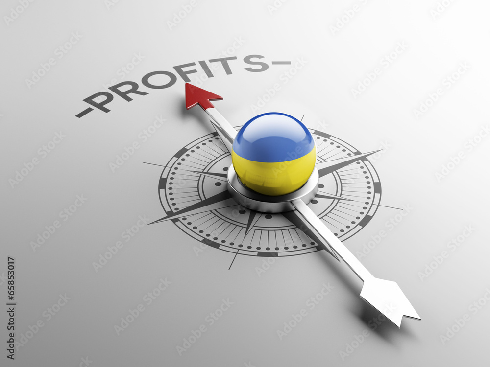 Ukraine Profit Concept.