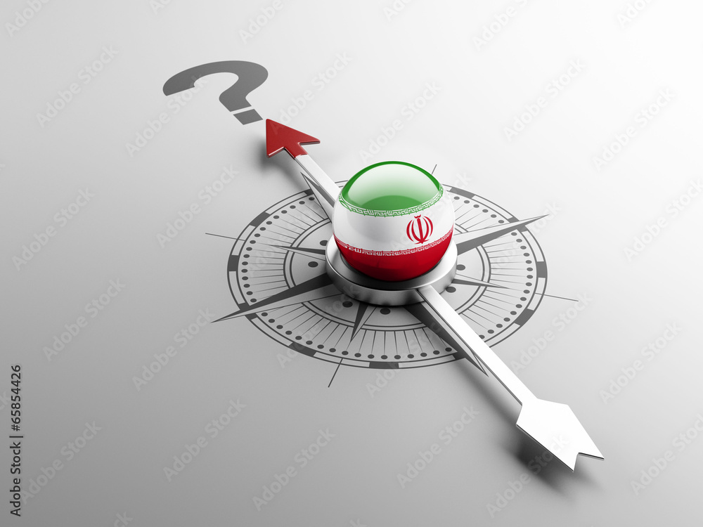 Fototapeta premium Iran Question Mark Concept