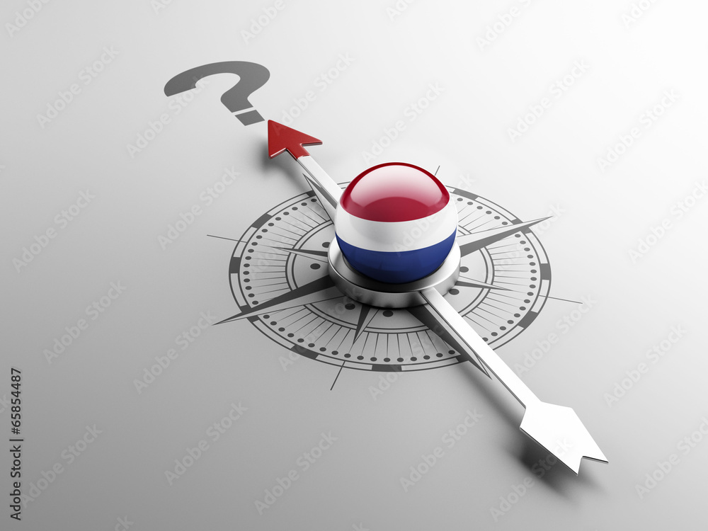 Fototapeta premium Netherlands Question Mark Concept
