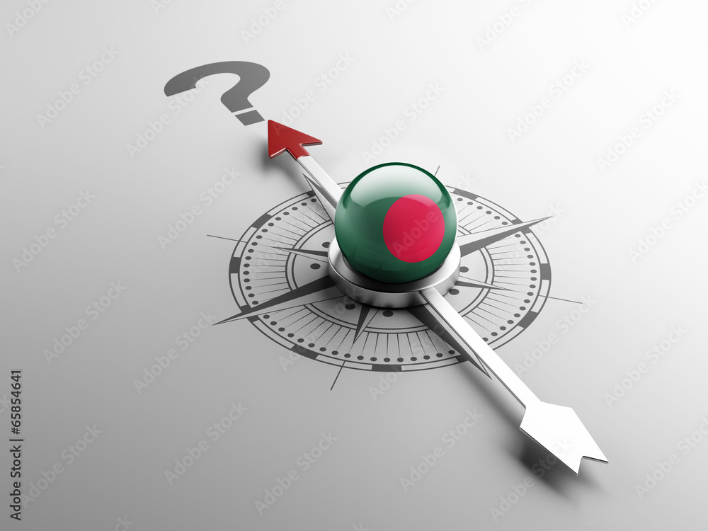 Fototapeta premium Bangladesh Question Mark Concept