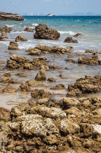 Beach of Ko Lan Island. The Nickname is Ko Lan is Coral Island