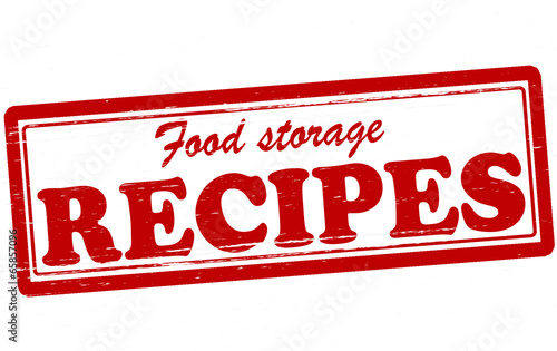 Food storage recipes