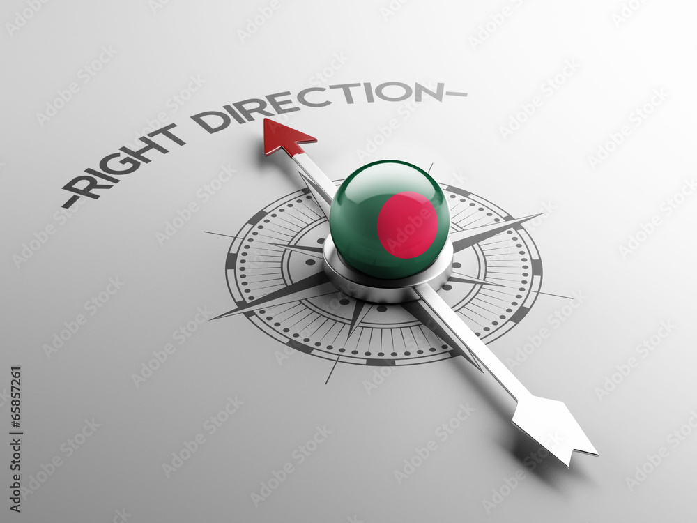 Bangladesh Right Direction Concept Bangladesh Right Direction Concept