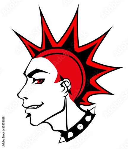 punk red boy