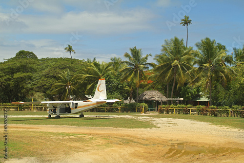 Canvas Print Fiji, airstrip