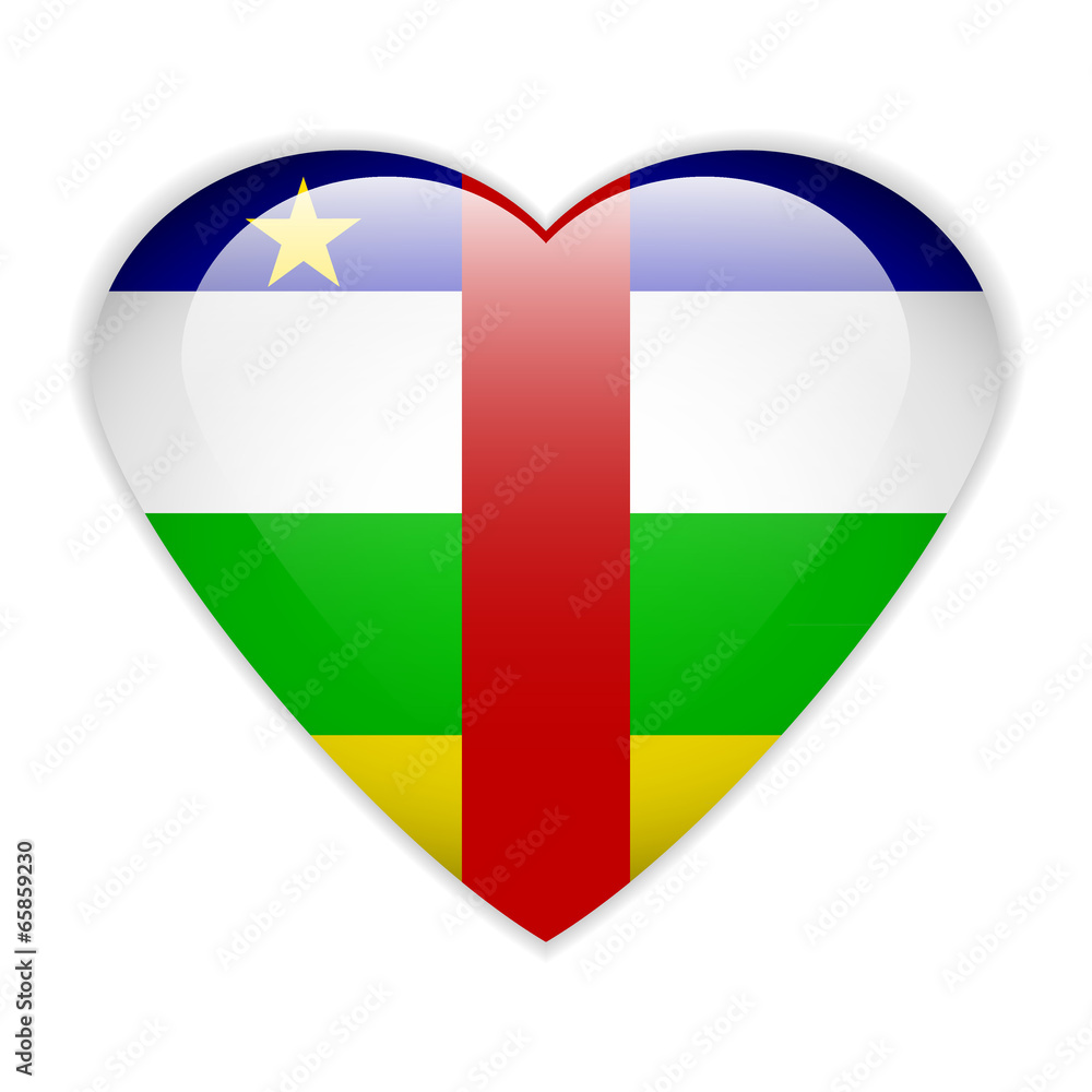 Central African Republic flag button. Central African Republic flag button.