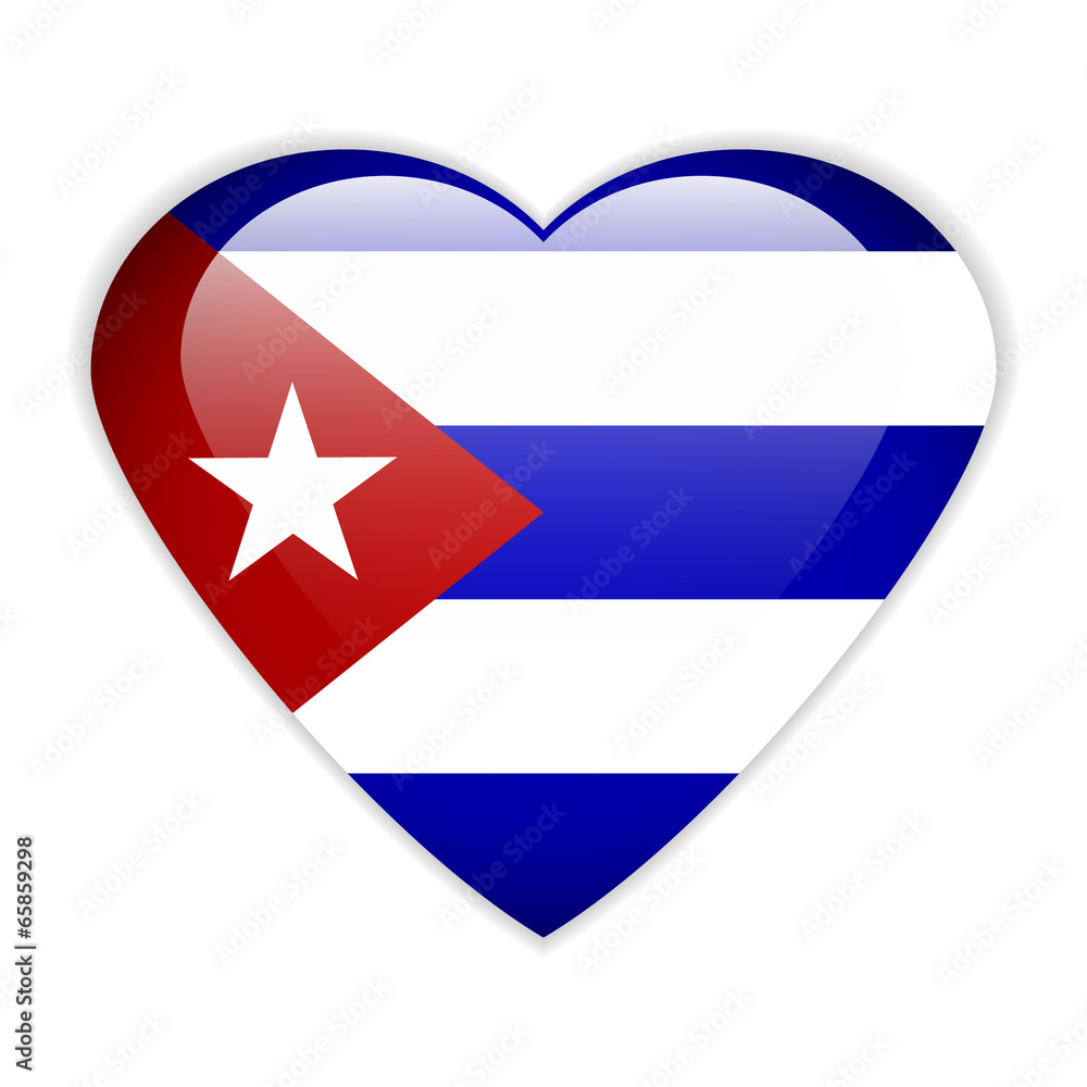 Cuba flag button. Cuba flag button.