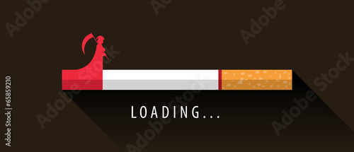 Cigarette loading to death