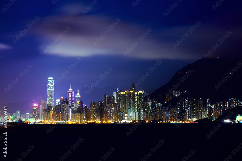 Fototapeta premium Hong Kong night
