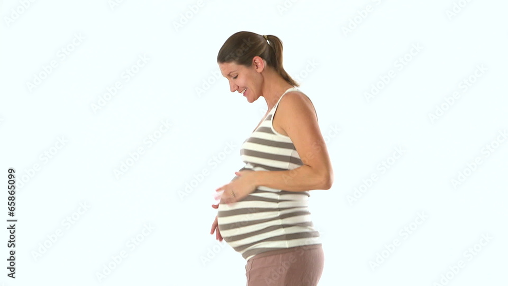 Medium shot of pregnant mother