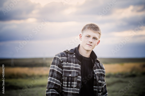 portrait of young men outdoor