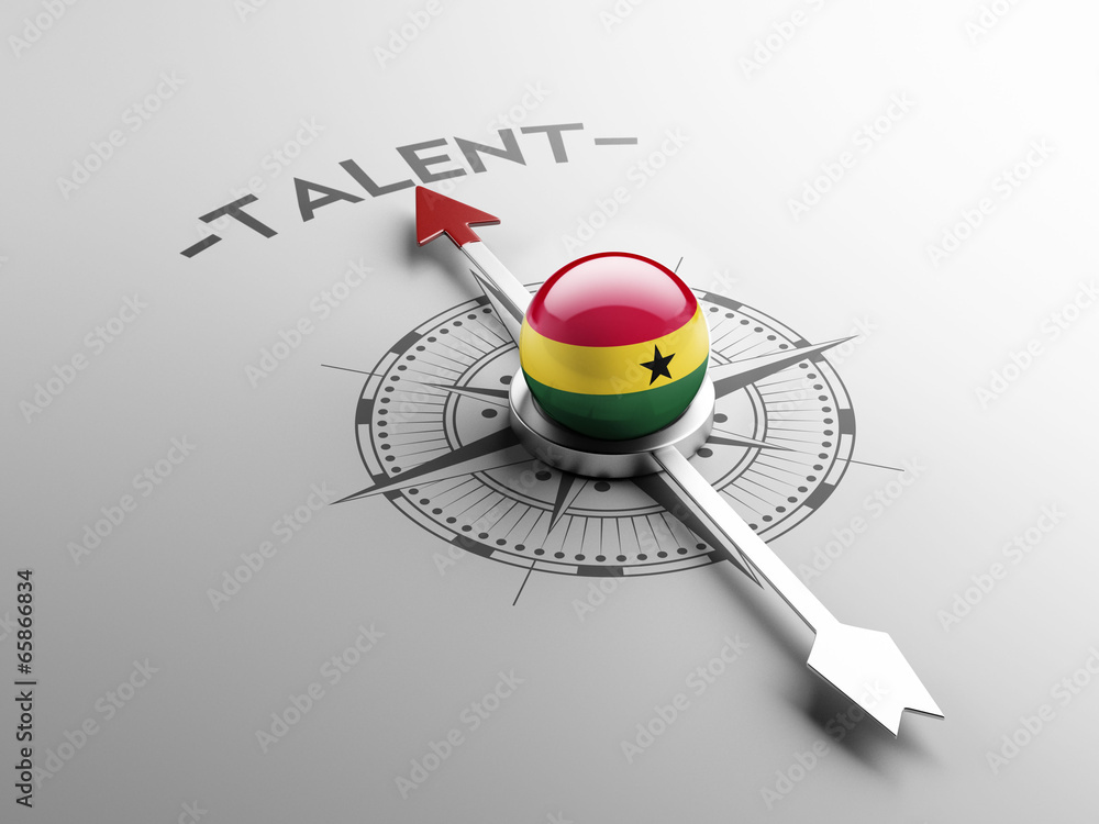 Fototapeta premium Ghana Talent Concept