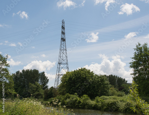 Electricity Pylon In A Landscape
