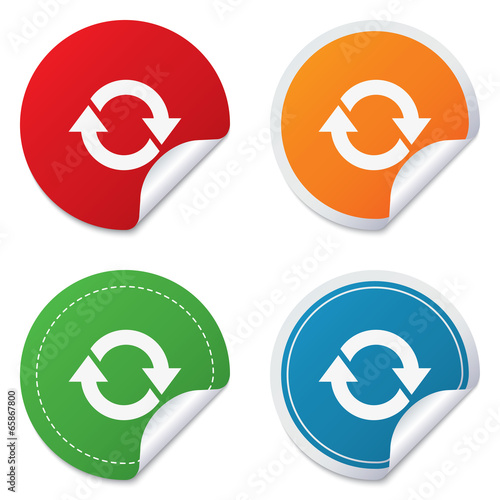 Rotation icon. Repeat symbol. Refresh sign.