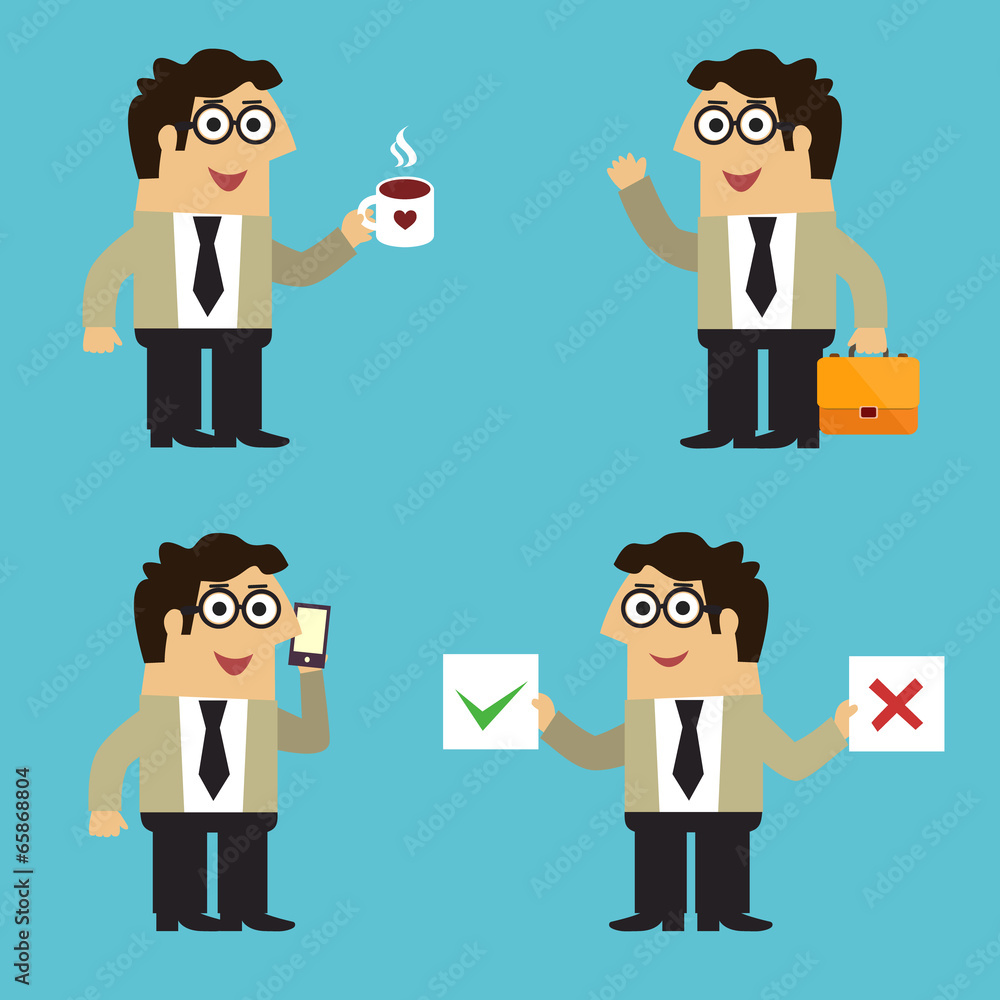 Business life employee poses Business life employee poses