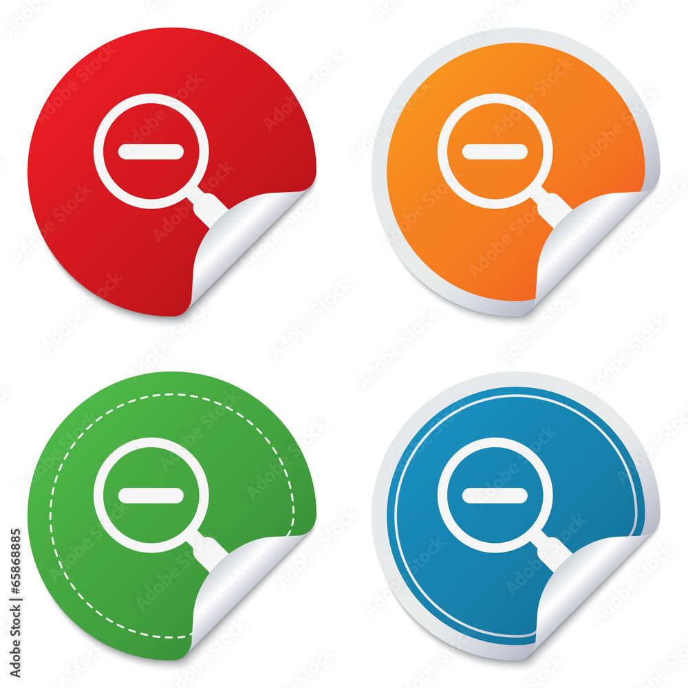 Magnifier glass sign icon. Zoom tool. Navigation Magnifier glass sign icon. Zoom tool. Navigation