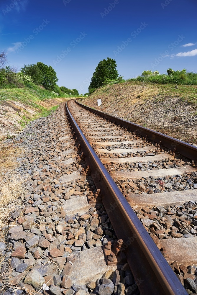 Fototapeta premium The railroad tracks