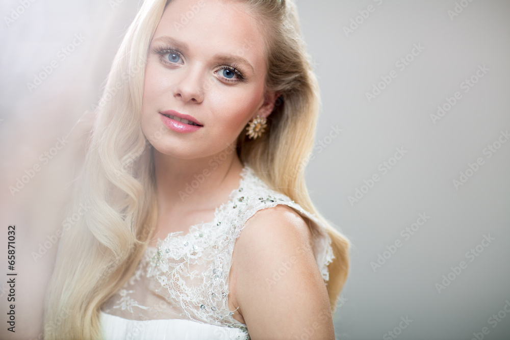 Gorgeous bride on her wedding day Gorgeous bride on her wedding day