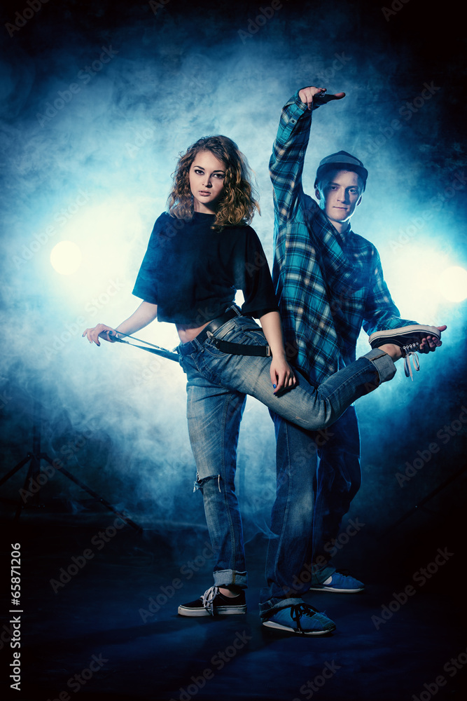 Fototapeta premium freestyle dancers