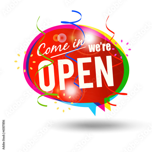Come in we're open