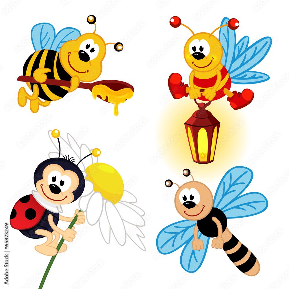 set of icon insects - vector illustration, eps